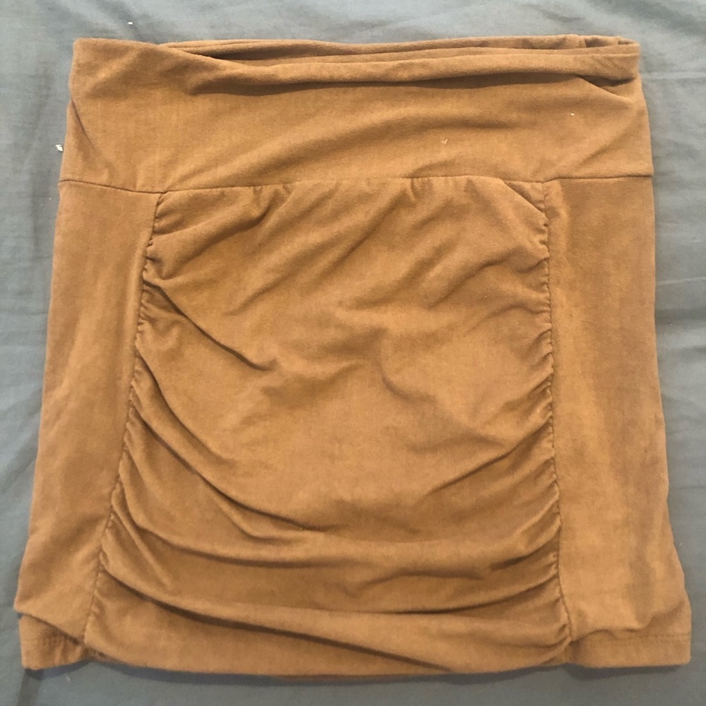 Cheryl Brown Suede Skirt